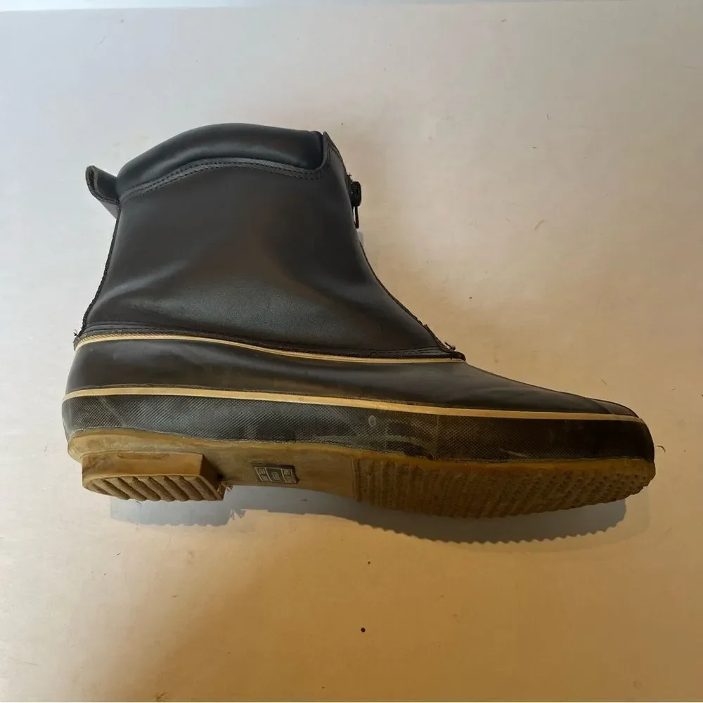 Men's Haband Ice House Boots Leather/Rubber With Steel Shank Brown Size 13EEE